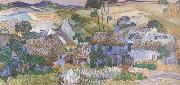 Vincent Van Gogh Thatched Cottages by a Hill (nn04) painting